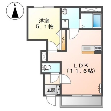 門真南駅 徒歩15分 1階の物件間取画像